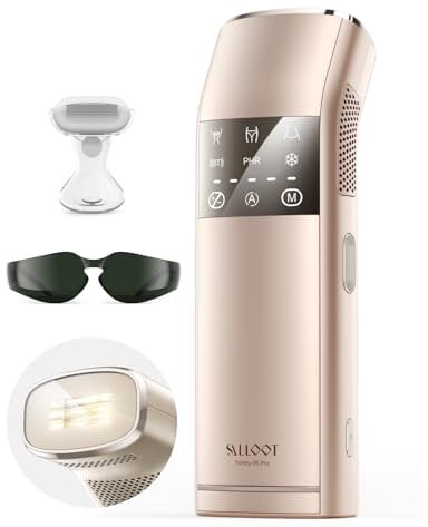 27J Duale Lichter 100W, Vierfach-Impuls IPL Geräte Haarentfernung Laser für Damen Männer, 2°C Saphir 16,6 cm² Eis-Kühlung, Haarlaser Entferner Dauerhaft mit PHR-Modus für Gesicht, Beine, Intimbereich