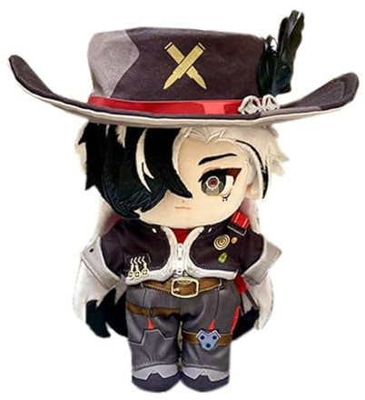 KUKUShining Star Rail Kuscheltier, 20cm Anime Ankleidepuppe Mit Kleidung Süßes Weiches Honkai Plüschtier Als Geschenk for Gamer Fans(Boothill)