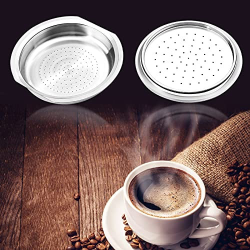 Capsules de café rechargeables en acier inoxydable compatibles avec la machine à café Senseo