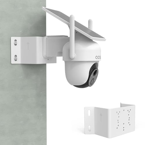 TIUIHU Support d'angle pour caméra de surveillance extérieure AOSU 2K/3MP solaire avec batterie (C9C2CA11) (C9C3CA11) (C9L) et caméra de surveillance extérieure AOSU 3K/5MP solaire (C9E2CA11