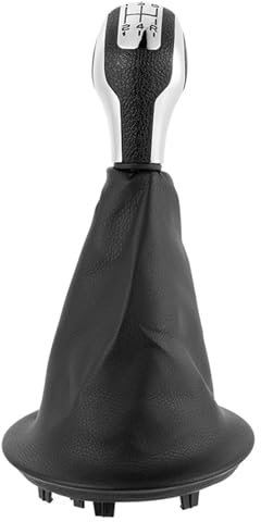 Genérico Perilla de cambio de marchas del coche Para Peugeot 206, Para Citroen C2, C3, C4, Para Sega, Elysee, Para Picasso, funda de cuero para palanca de cambios de coche