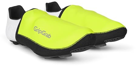 GripGrab PACR Winddichte Rennrad Zehen Überschuhe - Neopren Zehenkappen | Isolierendes Neopren, wasserabweisend - für schlanke, rennorientierte Rennradschuhe - Sohle verstärkt