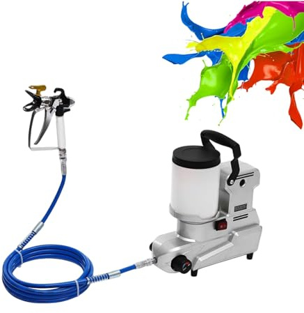 Pistolet à Peinture électrique Haute Pression avec Pulvérisateur Portable Airless pour Peinture Murs, Plafonds, Meubles Et Terrasses, Usage Professionnel