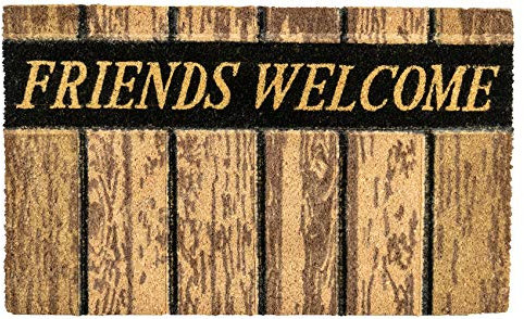 LAKO Cocoprint Profilo, Kokos, 002 Sprüche Friends Welcome, 75 x 45 x 1,5