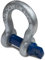 HEAVYTOOL Schäkel geschweift Stahl hochfest 6,5t mit Augschraube (1 Stück) Schwerlastschäkel Industrie-Schäkel Rundschäkel Hochfester Bügelschäkel