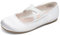 DREAM PAIRS Kids Ballerine Scarpe da Principessa Scarpe Eleganti da Ragazza di Fiori per Ragazze Festa di Nozze,Size 33.5,Bianco,Angie-2