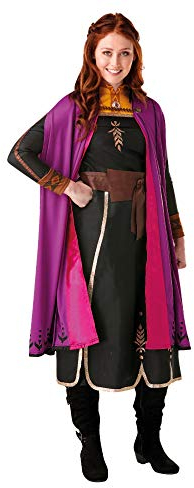 Rubie's Offizielles Disney Frozen 2, Anna Deluxe Kleid, Erwachsene Kostüm UK 8-10