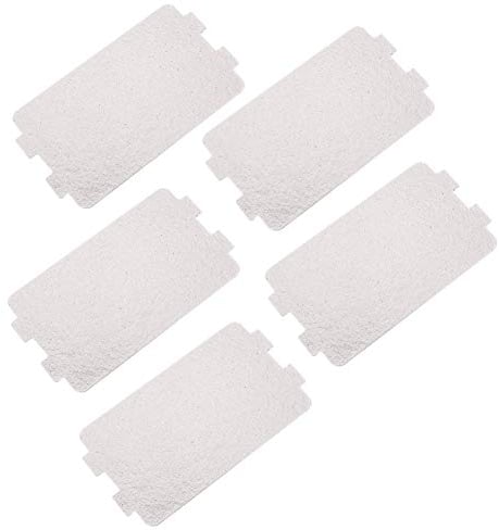 5Pcs/Set Microwave Oven Parts, Universal Mica Plates Sheets Waveguide Cover Replacement Accessory for Home Kitchen Office Hospital