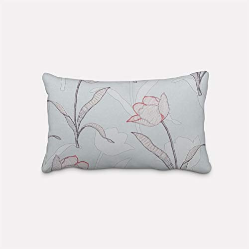 SCHÖNER LEBEN. Kissenhülle Tulpen Mint Verschiedene Größen, Größe:40x60cm (HxB)