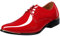zpllsbratos Scarpe Stringate Derby Uomo Scarpe Eleganti Pelle Oxford Scarpe Formali Abito Cerimonia (Rosso,41)