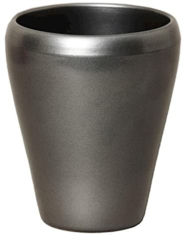 INNA-Glas Keramik Orchideentopf, Ø14cm, 17cm, anthrazit - Blumentopf/Orchideen Übertopf