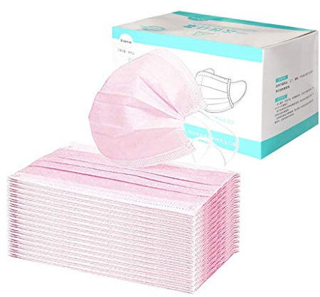 AmyGline 50 Stück/Box Einweg,3-lagige,Atmungsaktiv,Nicht-Gewebt-Tuch,Einzeln verpackt,Sauber Halten,Einfach zu lagern