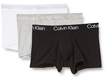 Calvin Klein Trunk 3Pk 000Nb2970A, Boxer, Uomo, Multicolore (White/Black/Grey Heather), M