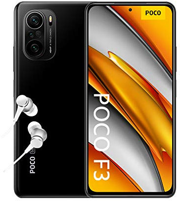 POCO F3 5G - teléfono inteligente 8+256 GB, 16,9 cm (6,6 pulgadas), pantalla de puntos AMOLED de 120 Hz, Snapdragon 870, cámara triple de 48 MP, 4520 mAh, negro medianoche