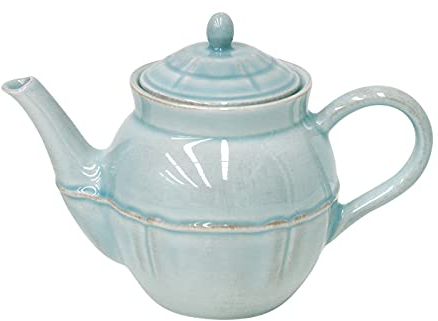 Costa Nova, Alentejo colección, Vajilla elegante, gres, Tetera, turquesa, 1.35 L