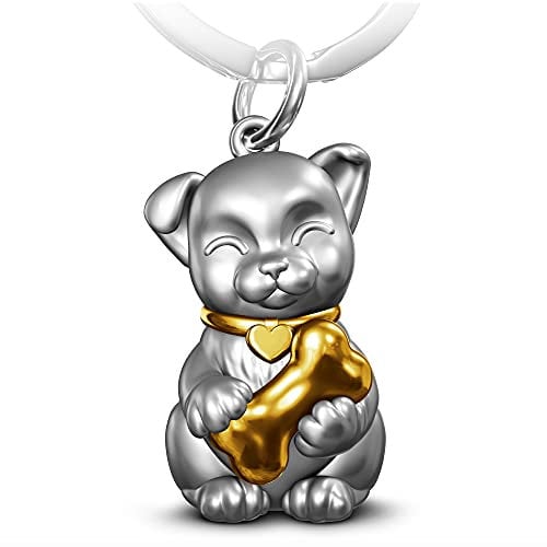 FABACH Hund Schlüsselanhänger Puppy - Glücksbringer Welpe Labrador - Hundepfote Anhänger - Geschenk für Hundebesitzer