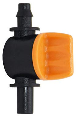 Spruzzatore per irrigazione da giardino 1/4 valvola di controllo della valvola Garden rubinetto 4/7 a 6 mm Giardino Irrigazione Con Filo 'acqua di flusso for 8 pezzi di 4/7 millimetri tubo di irrigaz