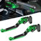 Z900 Moto Leve Freno del Frizione CNC Regolabile per Kawasaki Z900 Z 900 2017 2018 2019 2020 2021 2022-Verde/Nero