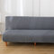 Surwin Housse de Canapé sans Accoudoir élastique Canapé 2/3 Places, Seersucker Housse de Clic Clac Couverture de Canapé-lit Universel Tout Couvert Canapé Pliant Protecteur (Gris,2 Places)