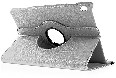 Drehbare Hülle für das 10.3 Lenovo Tab M10 2019 (1. Generation) in Silber [passend für Modell TB-X505F, TB-X505L, TB-X605F, TB-X605L]