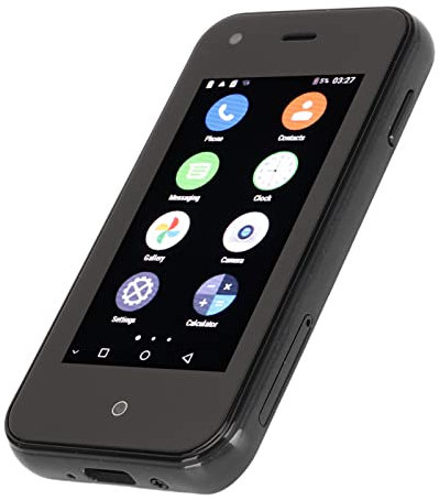 Mini Smartphone, 2, 5 Pouces 1 Go de RAM et 8 Go de ROM Double SIM Double Veille, Caméra Pixel Avant 0, 3 M Pixel Arrière 2 M, Multifonction, Mini Smartphone Super Petit pour Un Enregistrement (Noir)