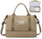 Reisetasche Damen 45x36x20 Easyjet Handgepäck Tasche Sporttasche Weekender Bag Schwimmtasche Wasserdicht Travel Bag Duffle Bag Fitnesstasche Trainingstasche Krankenhaustasche mit Schuhfach,G11-Khaki