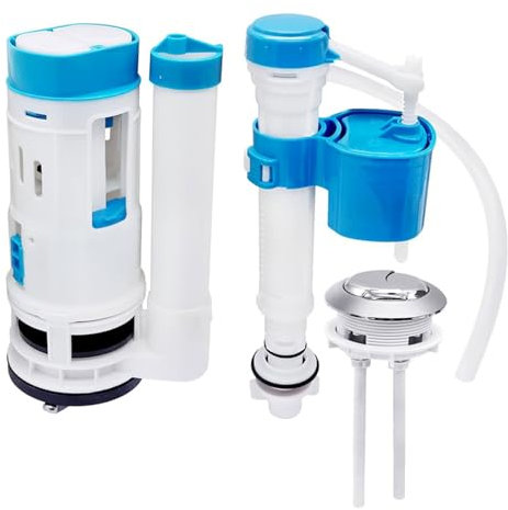 BDHI 1pc Dual Flush Valve and Flush Toilet Cistern Push Button Assembly Dual Flush and Fill Toilet Cistern Split Toilet Dual Flush Valves Push Button Fill Valve(Y219-1)