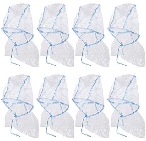 VECES Cuffia usa e getta per capelli da salone per colorare i capelli, per uso professionale e domestico, 12 pezzi, stile casuale