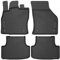 WALSER Premium Fussmatten Auto für VW Golf VII/Seat Leon 2012-2021, VW Golf VII Variant 2013-2022, VW T-ROC 07/2017-2021, 100% passgenaue Gummimatten Auto - Made in EU, Fußmatte Auto