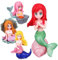 4pcs Mermaid Doll Mermaid Figurine Decor Mermaid Cake Topper Mermaid Cake Decorations Mermaid Figurine Cake Toppers Tank Ornament Figurines Simulated Mermaid Decor Statue Pvc Mini