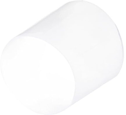 QUARKZMAN 4 Stück Gummi Endkappen 45 mm ID Gummikappen, Rohrstopfen Rund Pfostenkappe Zaunpfosten Stuhlbeinkappen Fußkappen Verschlusskappe Gleiter für Tischbeine Möbelfüße, Klar