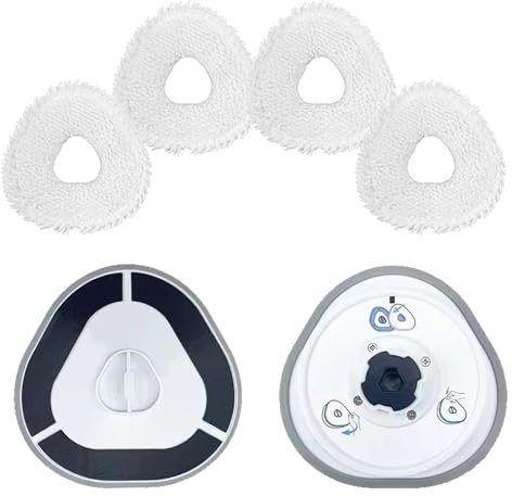 2 Wischmopp-Padhalter mit 4 Wischpads, Ersatz für Narwal Freo X Ultra Roboter-Staubsauger, Mikrofaser, wiederverwendbare Wischtuchteile, Zubehör (nicht passend für Freo X Plus)