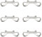 Dokeno 6Pcs Mosquetón Doble de Buceo Inoxidable Gancho de Seguridad de Doble Extremo 87mm Doble Extremo Perno Hebilla para Escalada Camping Cincha