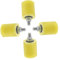 Housoutil 4 Pièces Rouleaux De Guidage De Poulie De Porte Électrique Rouleaux De Porte De Rail Rouleaux De Porte Robustes Accessoires De Portail Coulissant Roulement À Rouleaux Latéraux