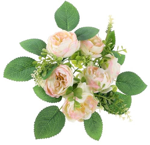 GARVALON Künstlicher Pfingstrosen-Blumenkranz Zur Innendekoration