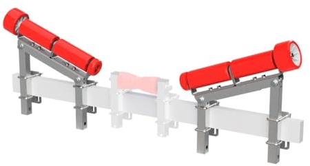 SUPROD 1 Paar Zentrierhilfe Zentriervorrichtung Sliphilfe Bootstrailer Auffahrhilfe Polyurethan ZENRO-530-TPU, 530 mm, rot