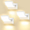 GXXG 3 Stück 40W LED Wandlampe Außen 4000 Lumen Modern Wandleuchten Aussen/Innen Warmweiß 3000K Außenwandleuchte weiß mit 350° Schwenkbar LED Panel Wasserdicht IP65