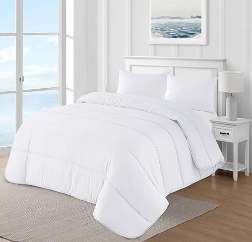 adsin 10.5 Tog Coverless Comforter Luxurious Microfibre Duvet Filled with Anti Allergy Hollowfibre Single (135X200 cm) Size Quilt