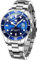 OLEVS Herren Uhren Silber Klassische Edelstahl Business Kleid Uhr für Männer Drehbares Zifferblatt Luxus Analoge Herren Quarz Uhren wasserdichte Leuchtende Datumsanzeige Elegante Herrenuhr