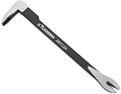 BUSKPOK Pry Bar, 11.8 Cats Paw Nail Puller, Mini Crowbar for Home Remolding & Woodworking Prying, Scraping, Lifting, Pulling