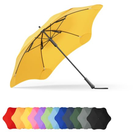 BLUNT Classic Stick Umbrella - 120cm/47 Windproof, Waterproof, B-Corp | 120cm/47 full-length stick umbrella, patented safer tips, repairable modular design, B Corp certified, durable everyday use