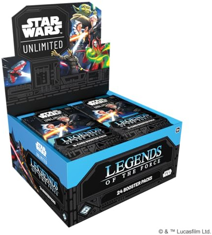 Asmodee, Star Wars: Unlimited Trading Card Game – Legends of the Force | Booster Display (24 Booster Packs) - TCG für Kinder und Erwachsene, Alter 12+, 2+ Spieler, 20 Minuten, Englisch