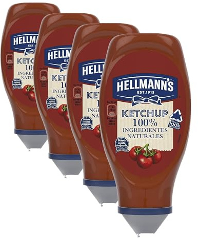 Hellmann's Salsa Kétchup Bocabajo 100% Ingredientes Naturales 430ml, 430 mililitro, 1 (Paquete de 4)