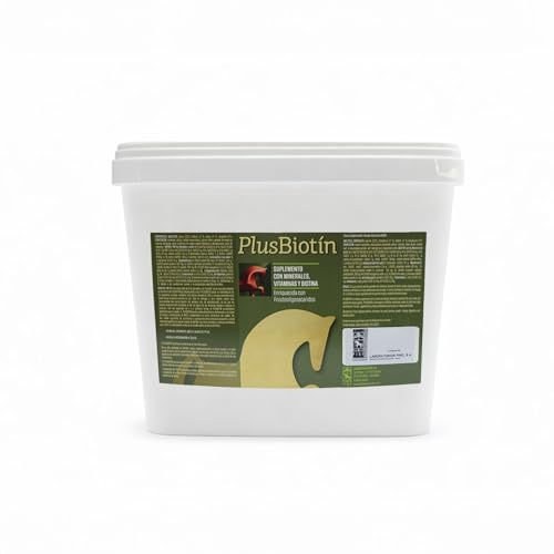 Laboratorios Pino Plusbiotin Suplemento Mineral-Vitamínico con Biotina para Caballos – Mejora del Pelaje y Cascos – Aporte Completo de Vitaminas y Minerales – Uso Diario – Envase 5 kg