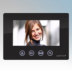 ESP APERTA COLOUR VIDEO DOOR ENTRY MONITOR - BLACK OR WHITE APMONB APMONW (BLACK- APMONB)