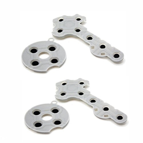 Set mit 2 Silikon-Conductive Gummi-Pads für Xbox 360 Controller Ersatz-Tasten-Rahmen