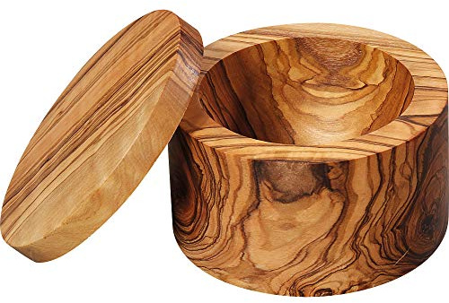Zassenhaus Olivenholz Salz-/Gewürztopf Braun 9cm