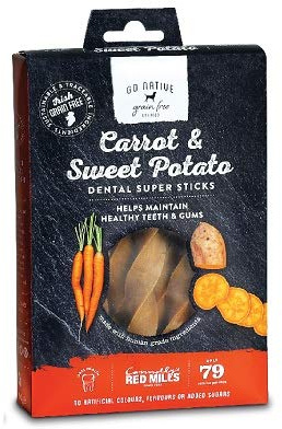 Red Mills Go Native Super Dental Carrot & Sweet Potato for Dogs 150g x 10 Packs