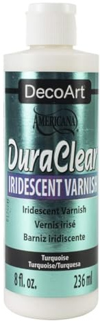 DECO ART Varnish Iridescent Turquoise, One Size