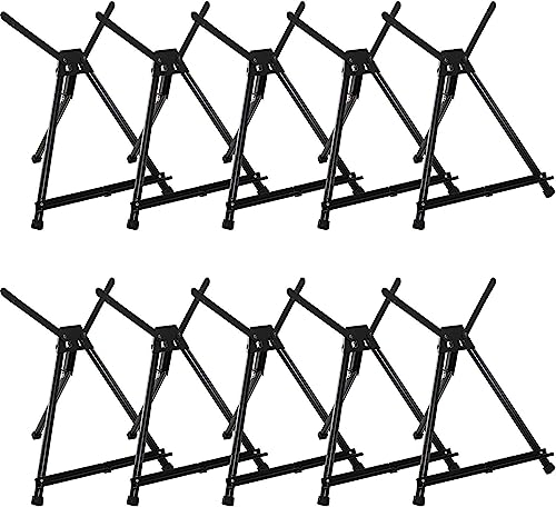 MEEDEN 10 pcs Künstler Display Staffelei, Aluminium Stativ Tischstaffelei, Leinwand Ständer Leicht und Klappbar, Tragbare Tisch-Staffelei, Halten Leinwand bis zu 61 X 76cm